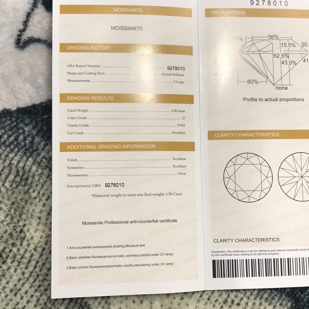 Grade D Moissanite - Picture 4 of 10